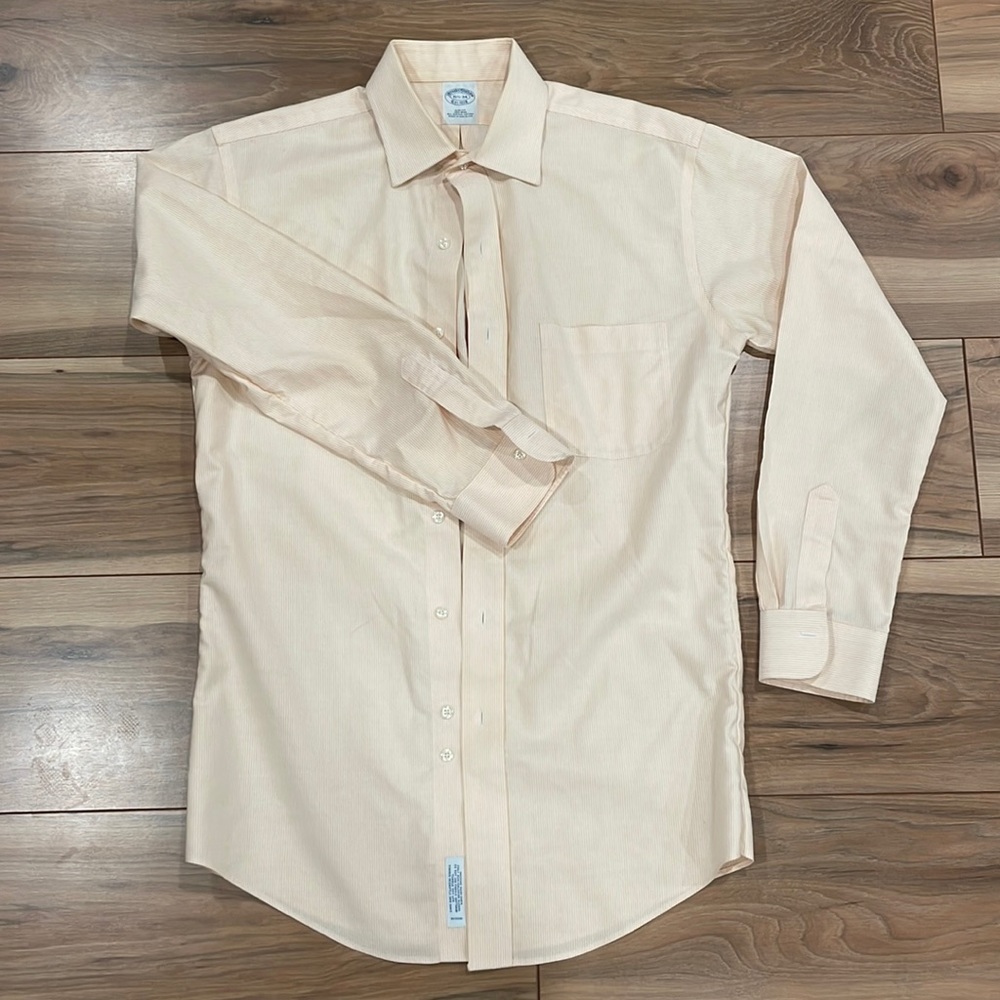 Yellow striped dress shirt